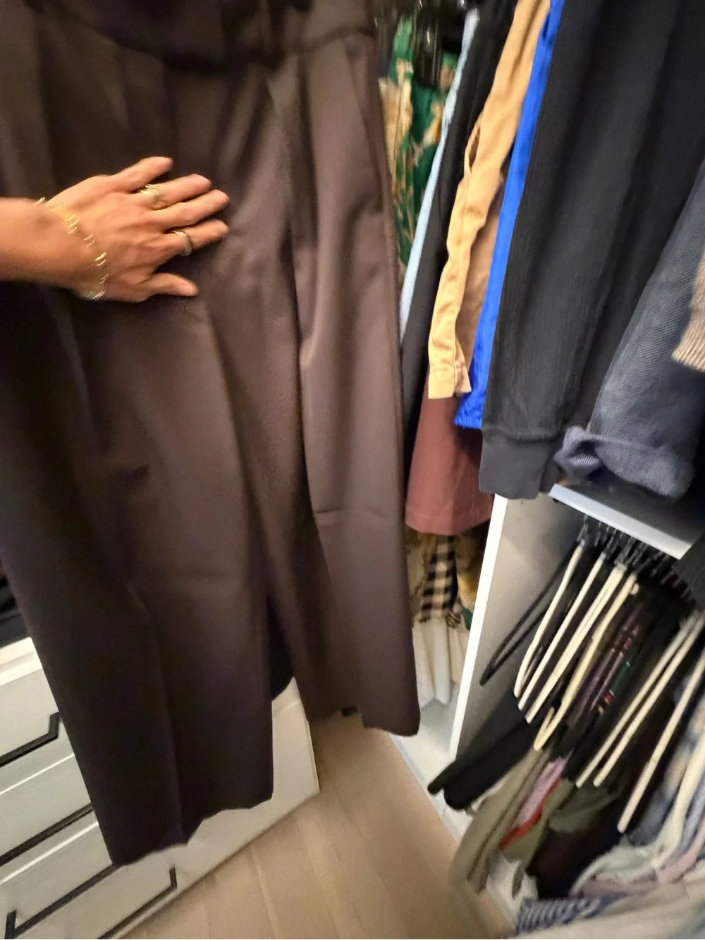 Alex Eagle for J. Crew Wide Leg Trousers in Dark Brown